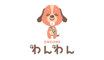 犬のキャラクターロゴマーク